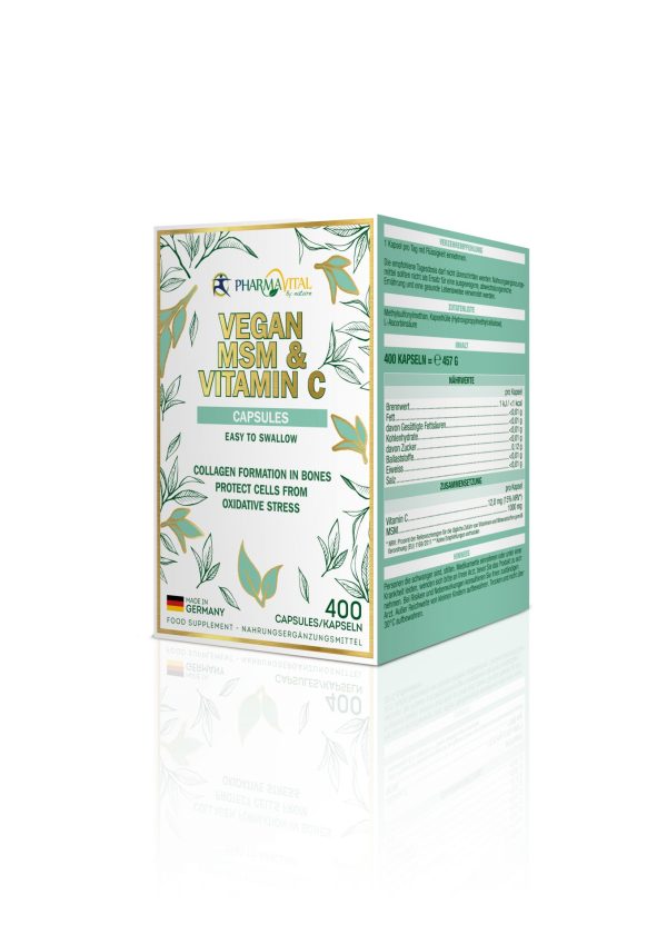 Vegan MSM & Vitamin C 400 capsules